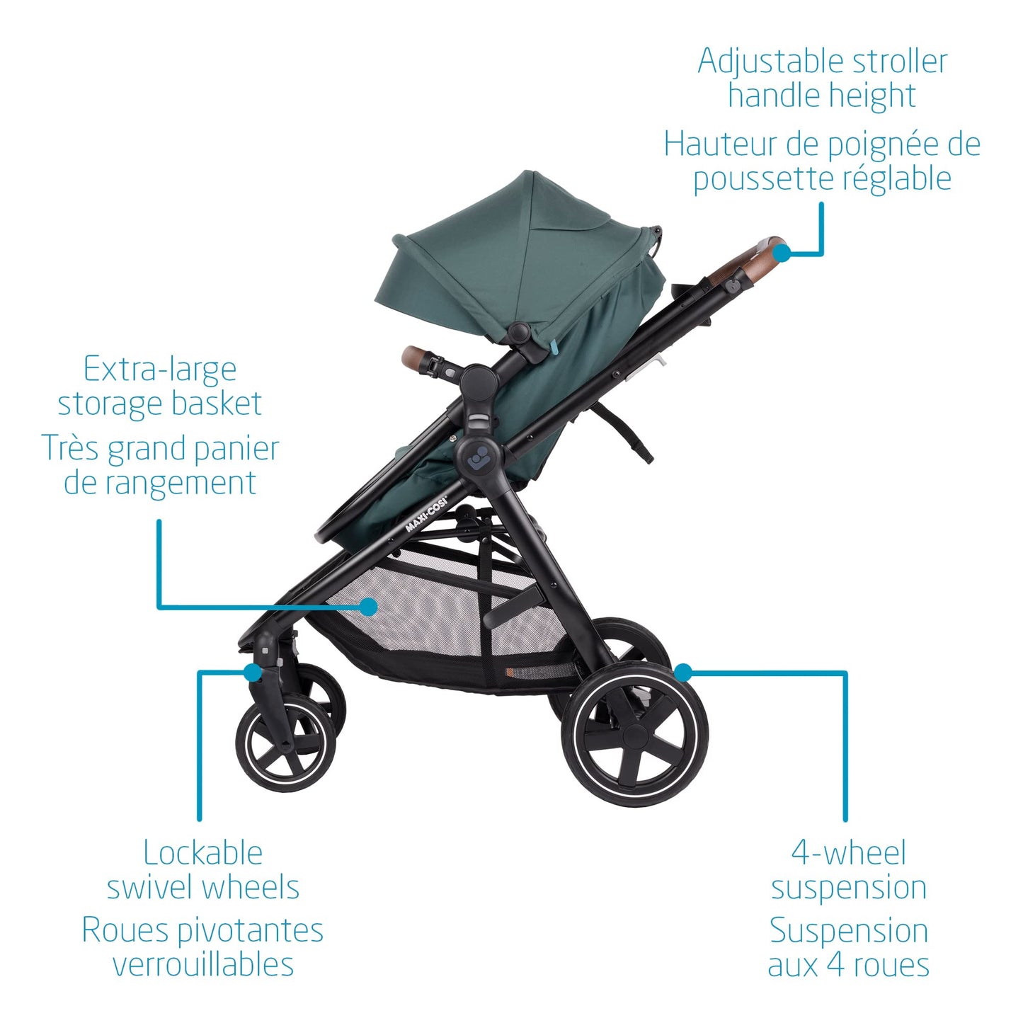 Maxi Cosi Zelia Max 5-in-1 Modular Travel System. Phil and Gazelle.