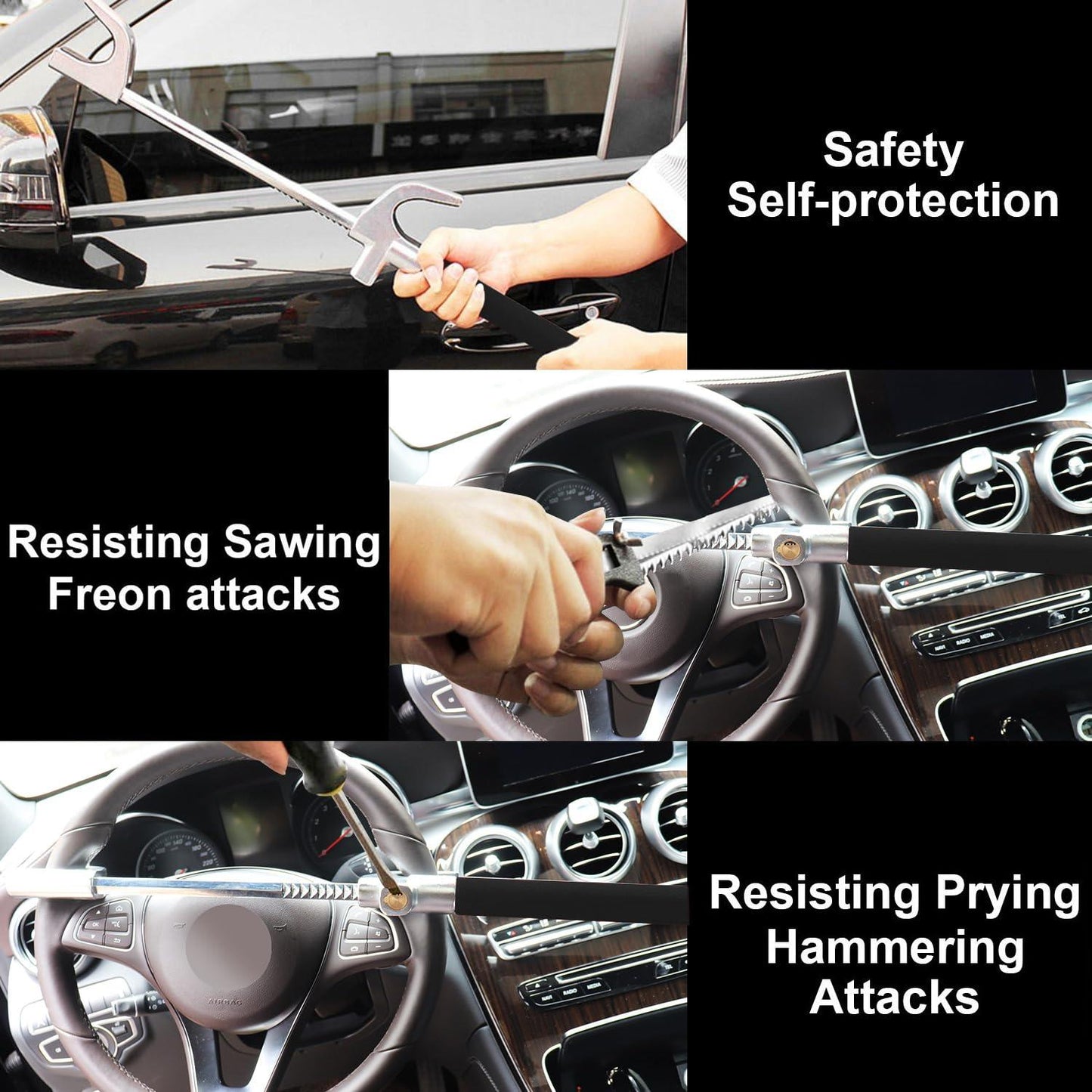 Steering Wheel Lock for Cars,Wheel Lock,Vehicle Anti-Theft. Phil and Gazelle.