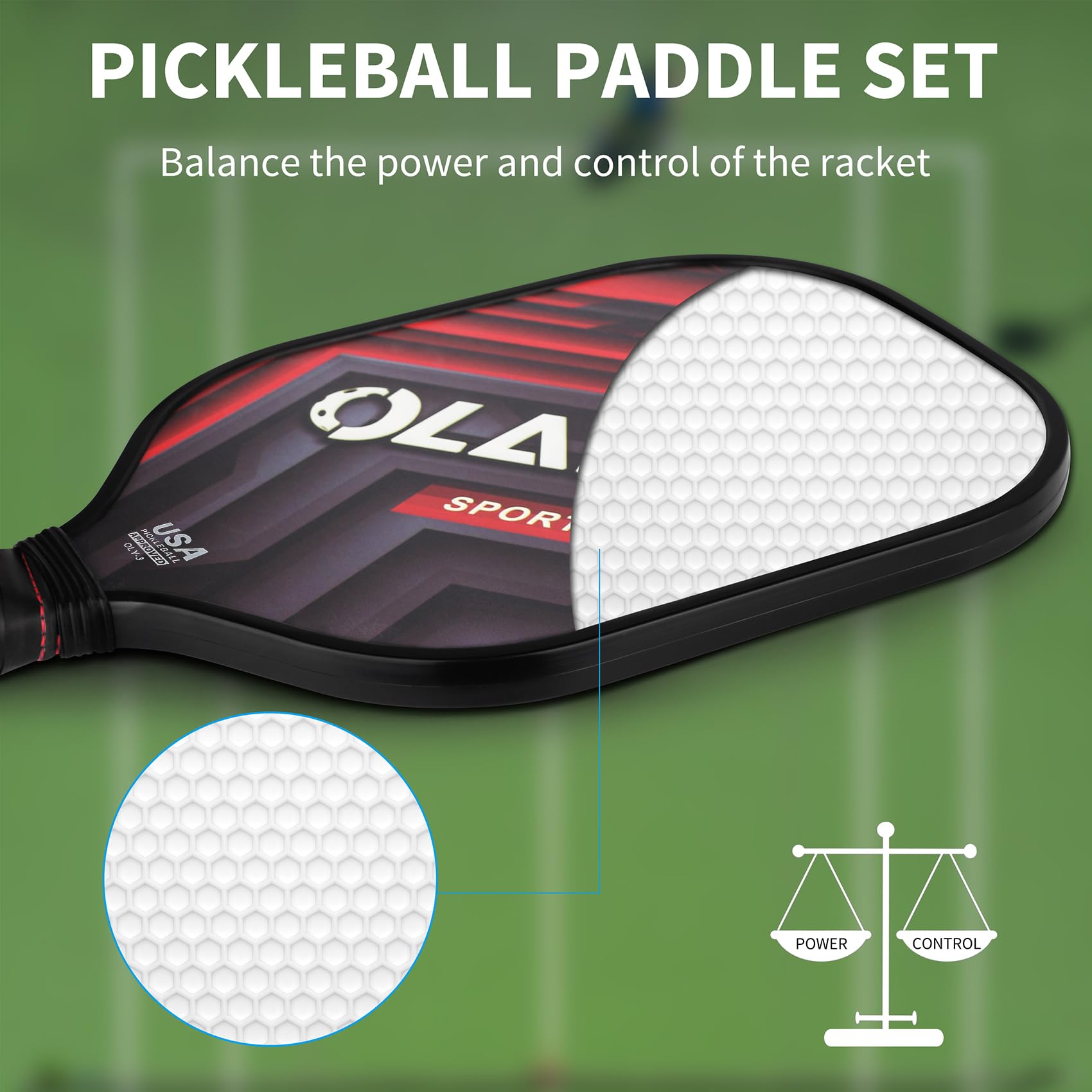 Pickleball Paddles Set. Phil and Gazelle.