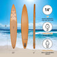 Paddle Board, Size 14'*25"*6" Reinforced Double Layer Racing. Phil and Gazelle.