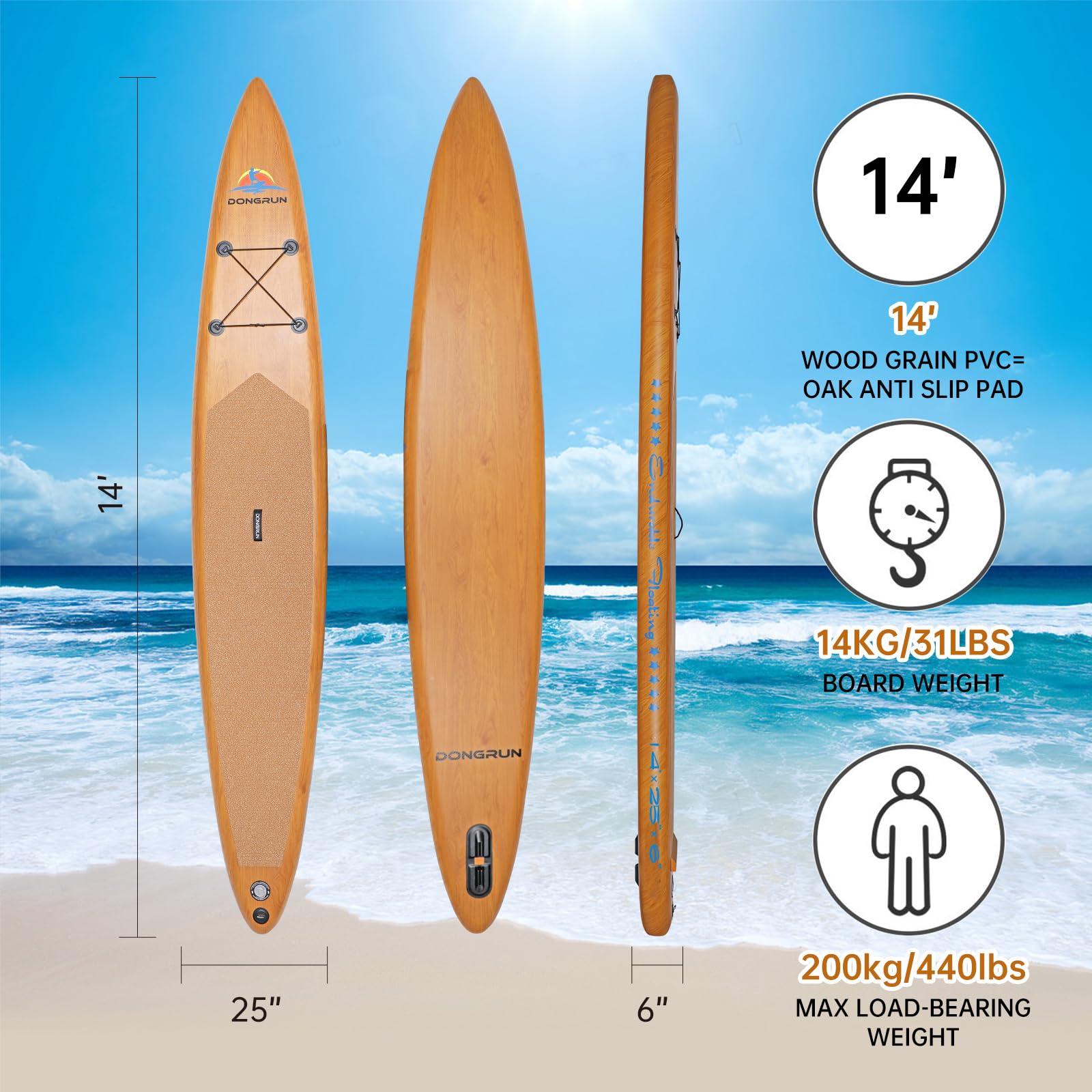 Paddle Board, Size 14'*25"*6" Reinforced Double Layer Racing. Phil and Gazelle.