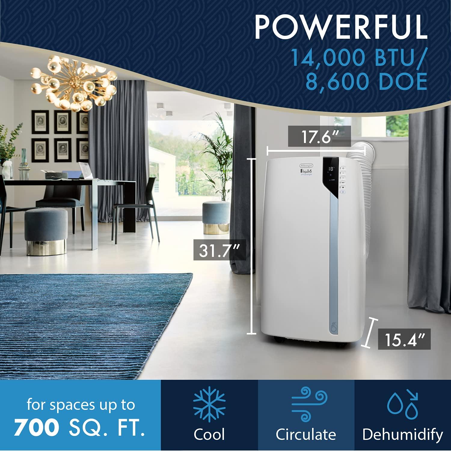 De'Longhi Portable Air Conditioner 14,000 BTU Phil and Gazelle.