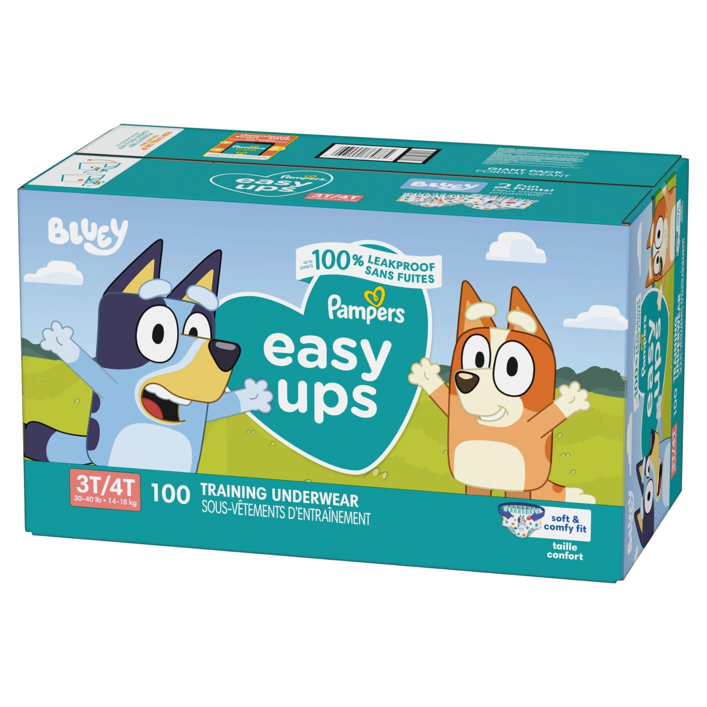 Pampers Easy Ups Diapers, Size 5 (3T-4T) Phil and Gazelle.