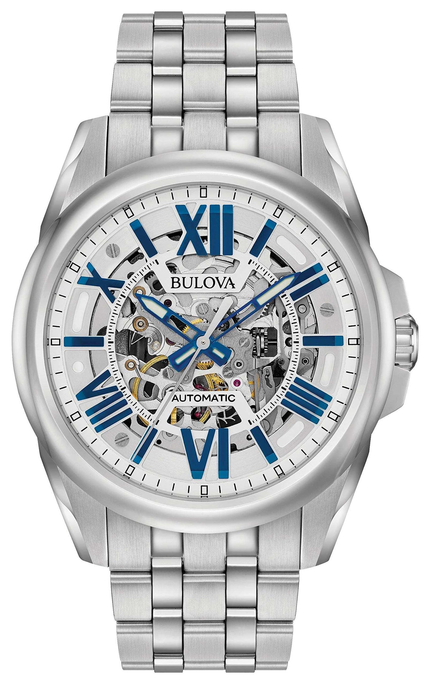 Bulova Men's 96A187 Analog Automatic Mechanical Stainless Steel Dress Watch Phil and Gazelle