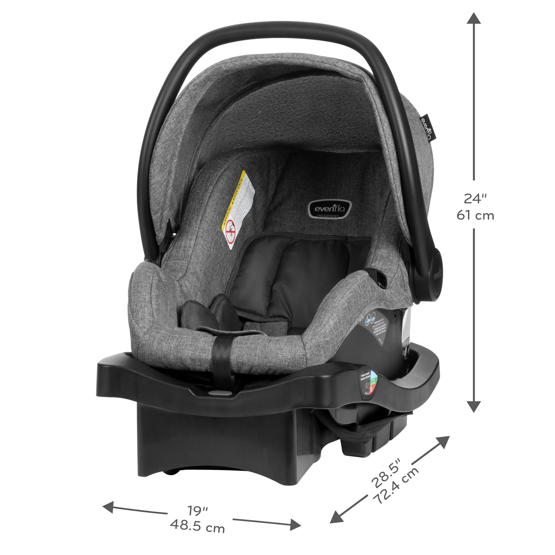 Evenflo Omni Plus Modular Travel Car Seat. Phil and Gazelle.