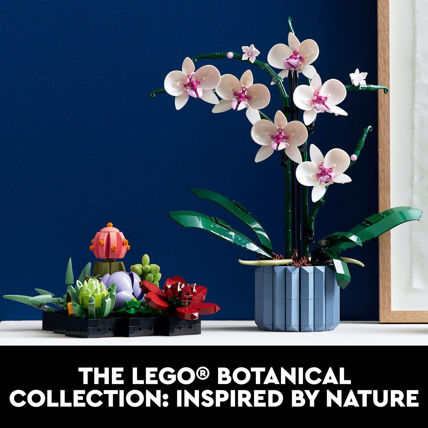 LEGO Icons Orchid Artificial Plant, Building Set with Flowers phil and Gazelle Toys