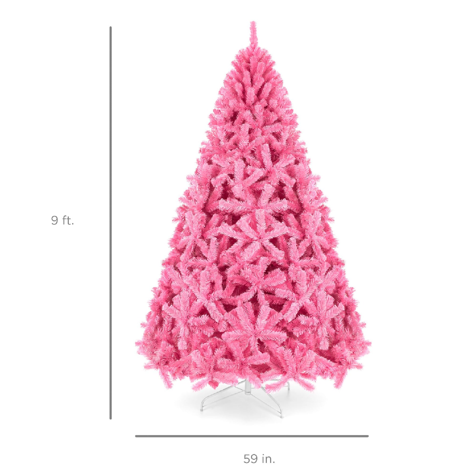 9ft Pink Christmas Tree Artificial. Phil and Gazelle.