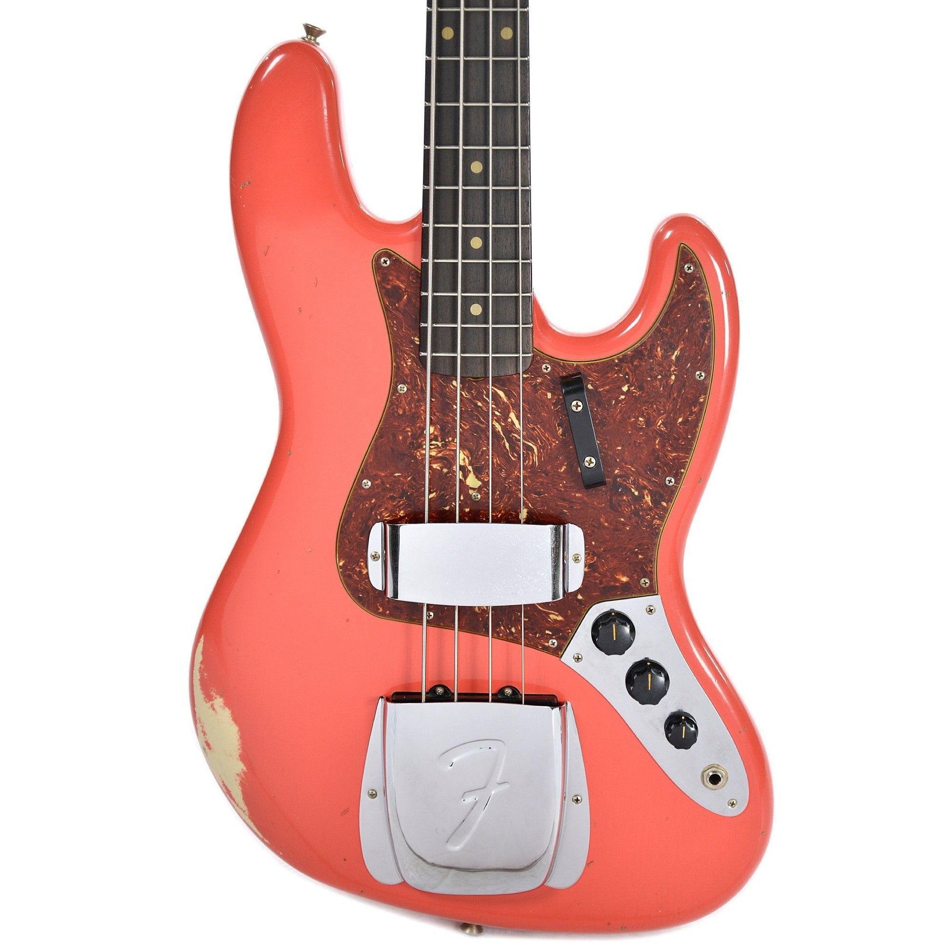 Fender Custom Shop 1962 Jazz Bass Journeyman Relic Fiesta Red over Desert Sand "CME Spec". Phil and Gazelle.