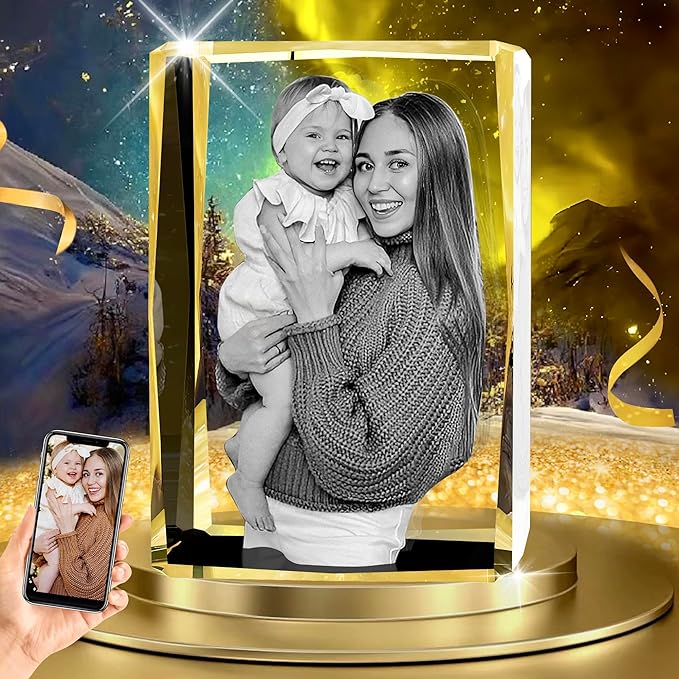 3D Crystal Photo - Day Gift Perfect Personalized photos