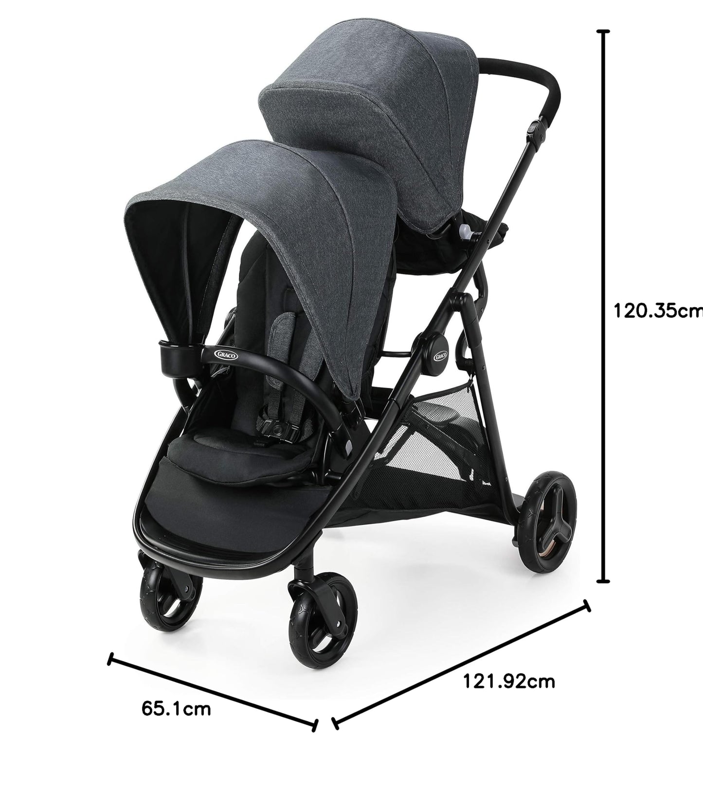 Graco Ready2Grow 2.0 Double Stroller. Phil and Gazelle.