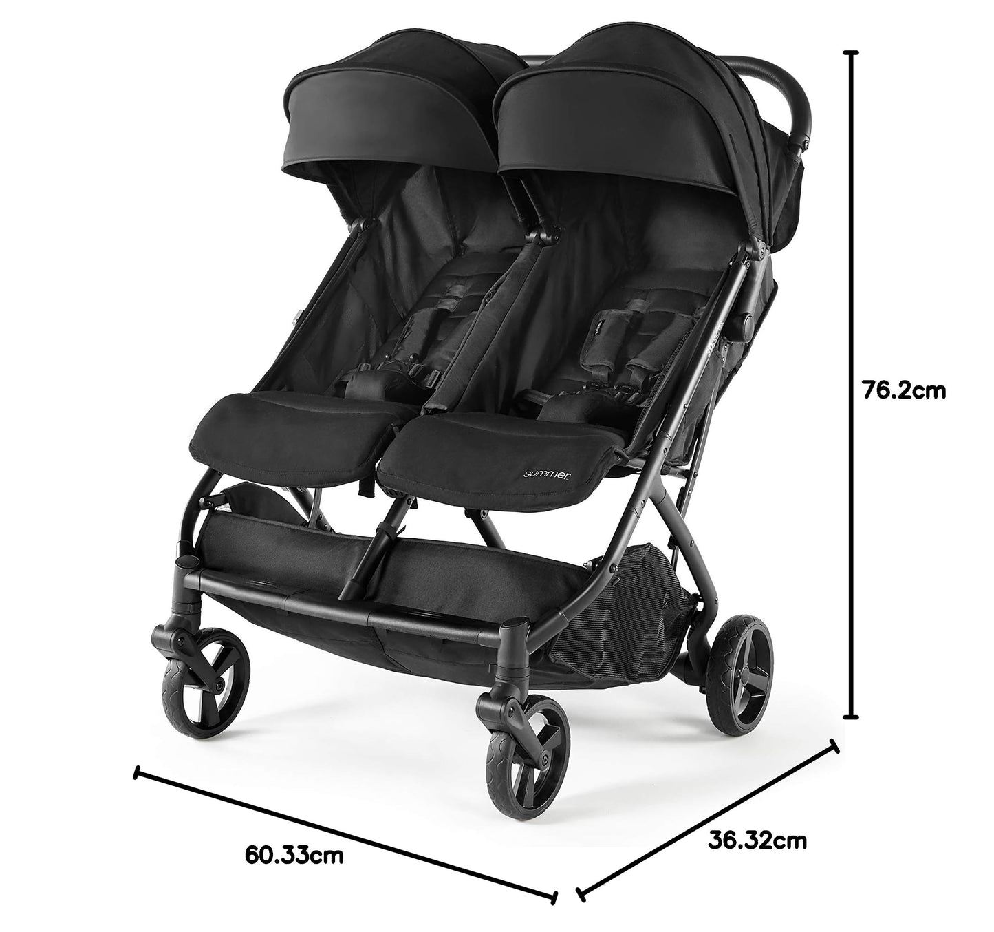 Summer Infant 3DPac CS+ Double Stroller. Phil and Gazelle.