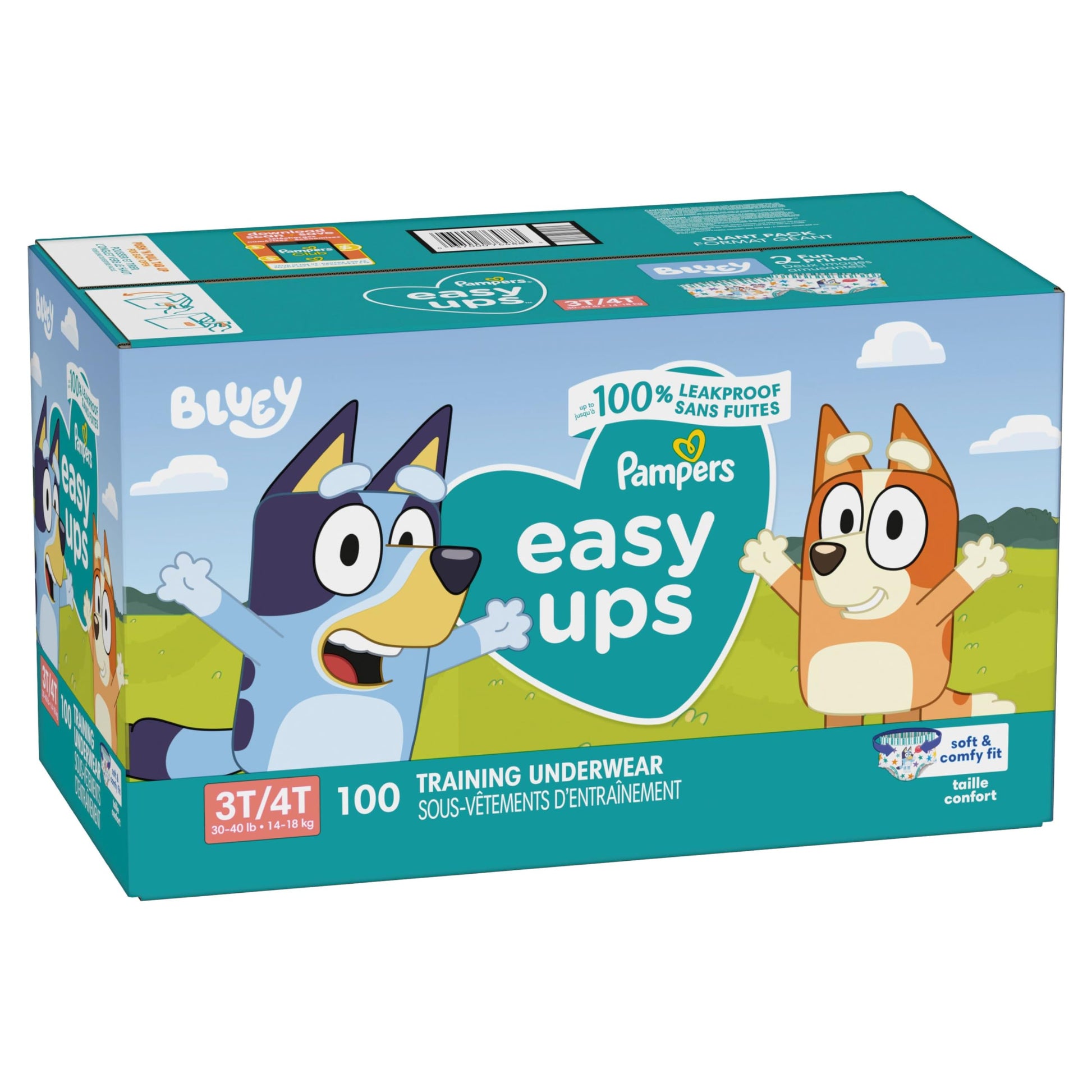 Pampers Easy Ups Diapers, Size 5 (3T-4T) Phil and Gazelle.