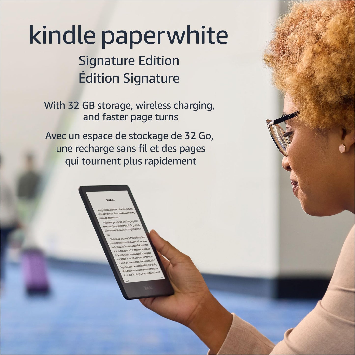 Amazon Kindle Paperwhite Signature Edition (32 GB) wireless charging, 6.8“ display.