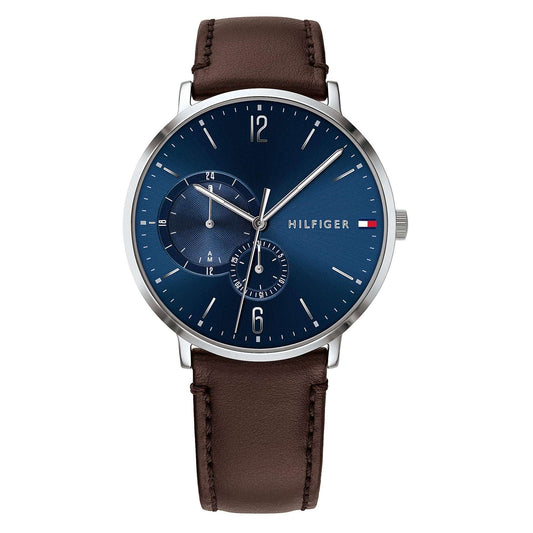 Tommy Hilfiger Men's Quartz Stainless Steel and Leather Strap Casual Watch. Phil and Gazelle