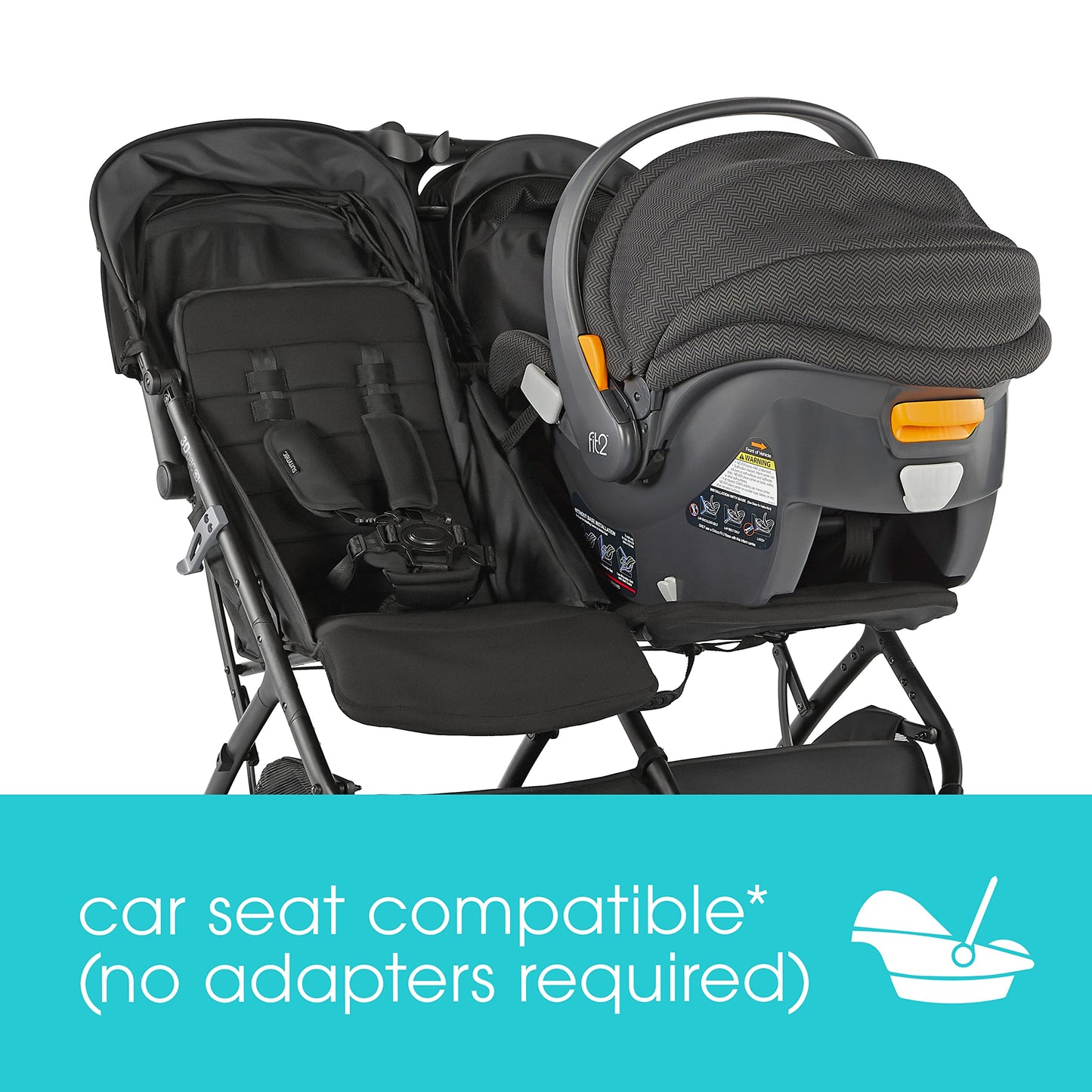 Summer Infant 3DPac CS+ Double Stroller. Phil and Gazelle.