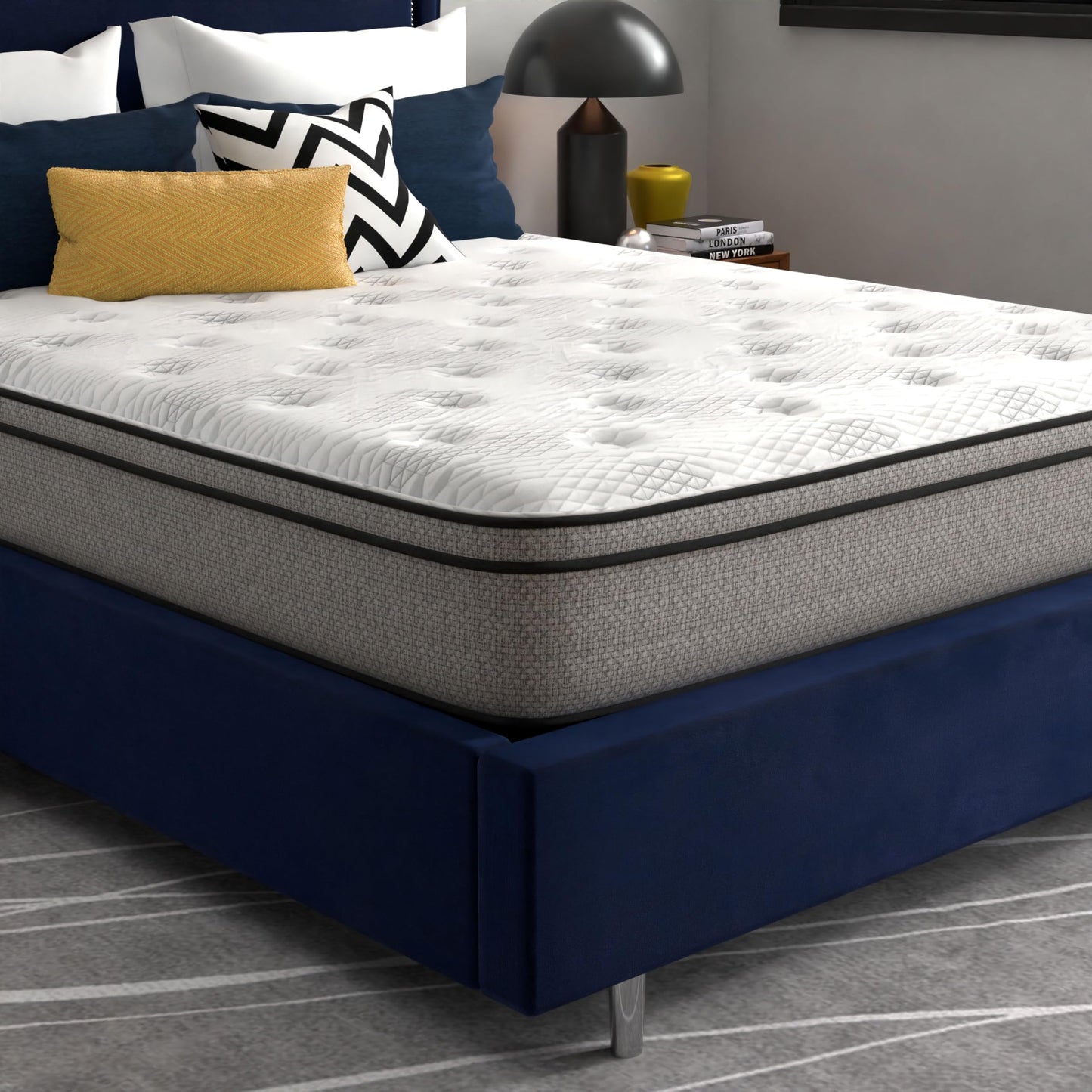 Early Bird Fusion 12 Inch Hybrid Cooling Gel Supportive Memory Foam Mattress..Phil and Gazelle. mattress