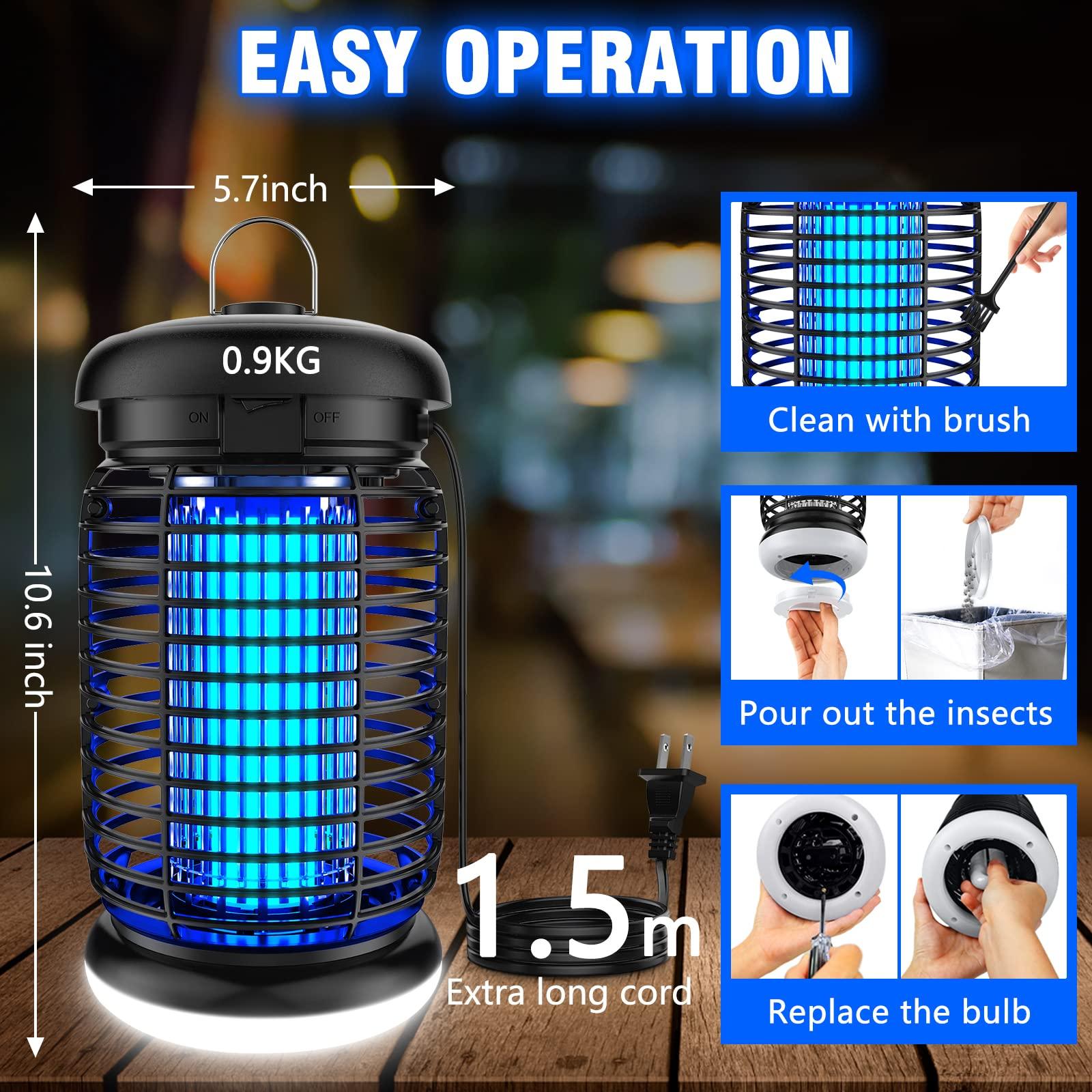 Endbug Bug Zapper Outdoor with LED Light, 4200V Mosquito Zapper Outdoor Phil and Gazelle.