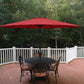 Simple Deluxe 9ft Outdoor Market Table Patio Umbrella with Button Tilt. Phil and Gazelle.