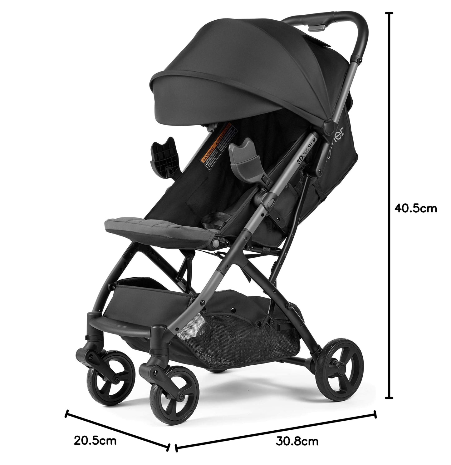 3Dpac CS Compact Fold Stroller. Phil and Gazelle.