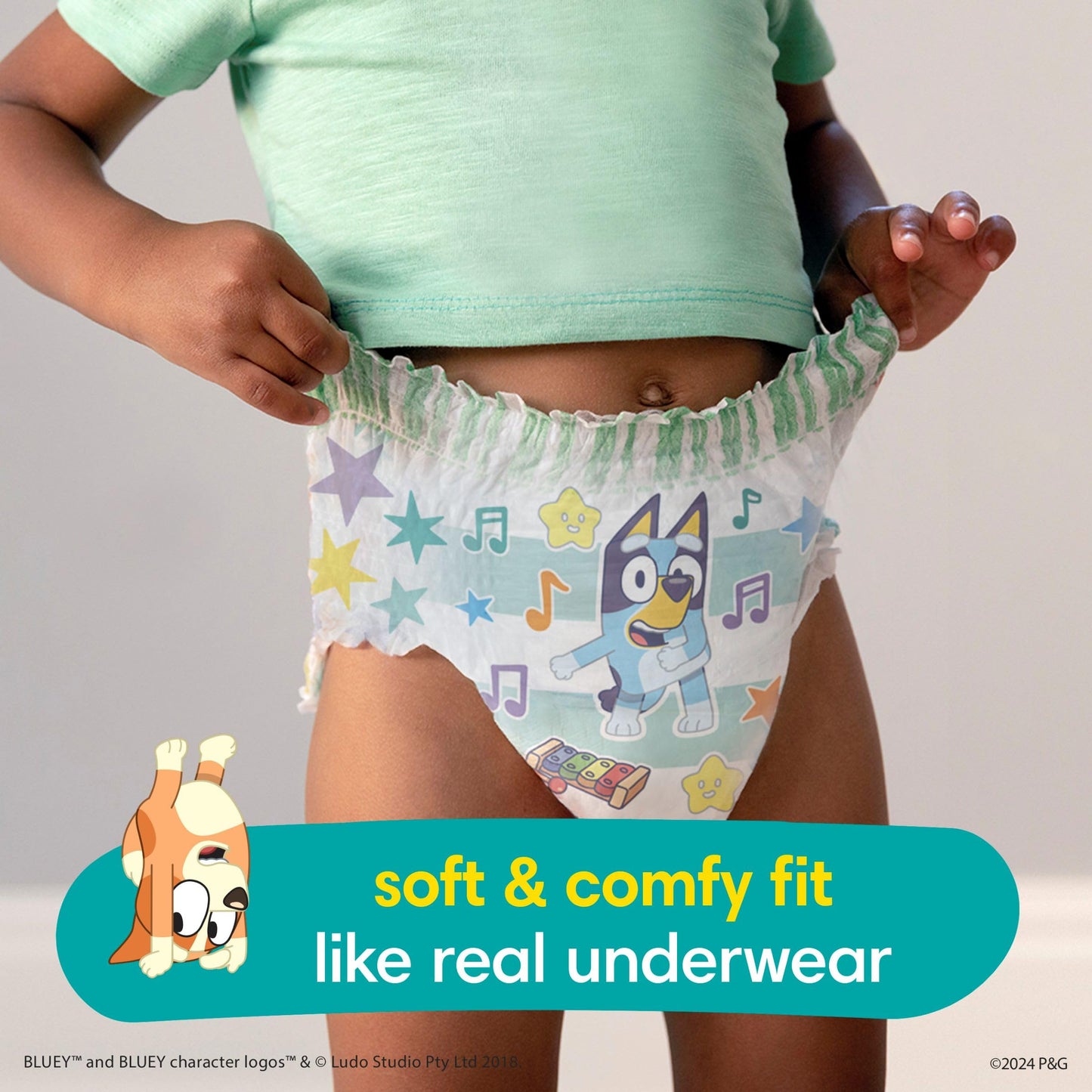 Pampers Easy Ups Diapers, Size 5 (3T-4T) Phil and Gazelle.