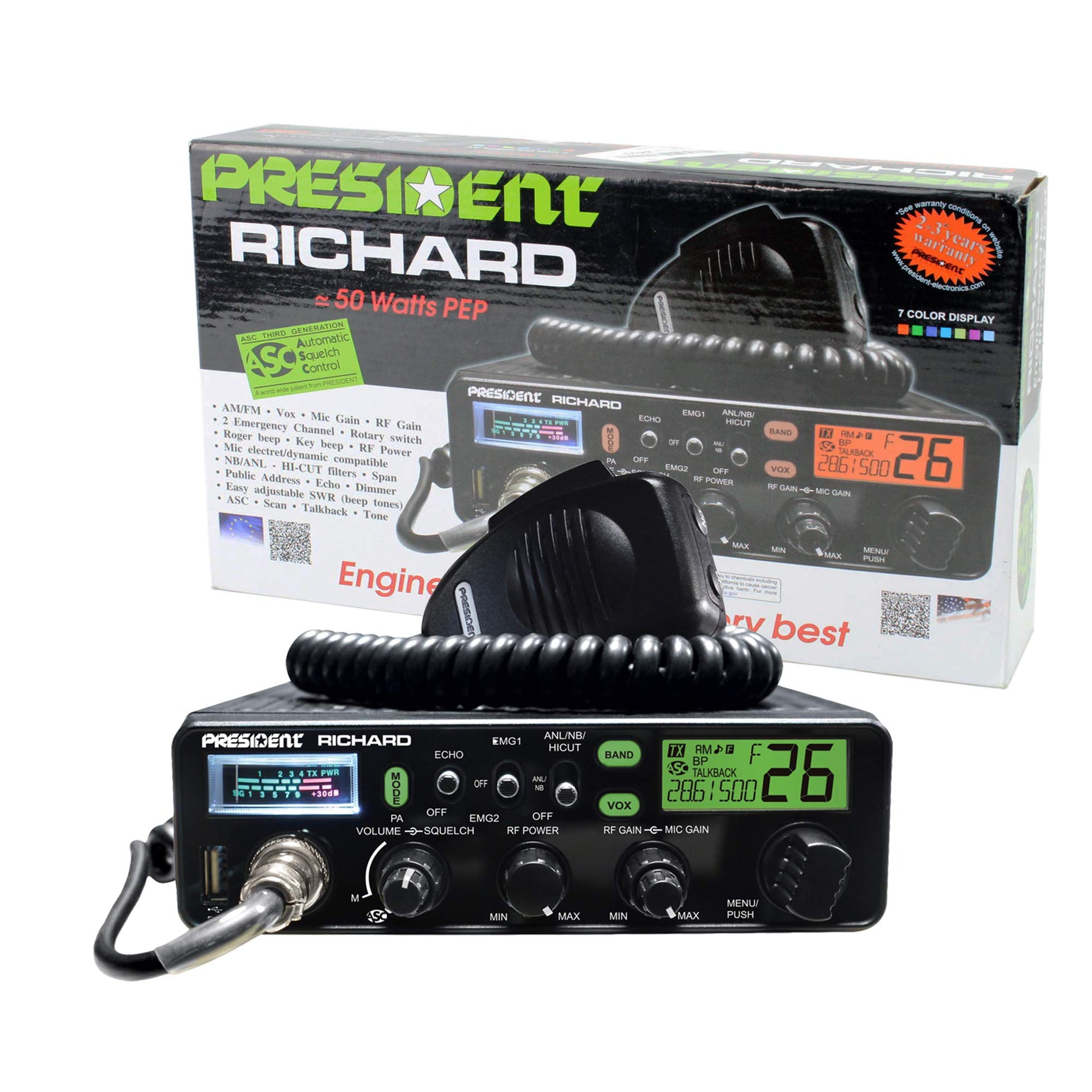 Richard 50 WATT PEP AM/FM 10 Meter TRANSCEIVER. Phil and Gazelle.