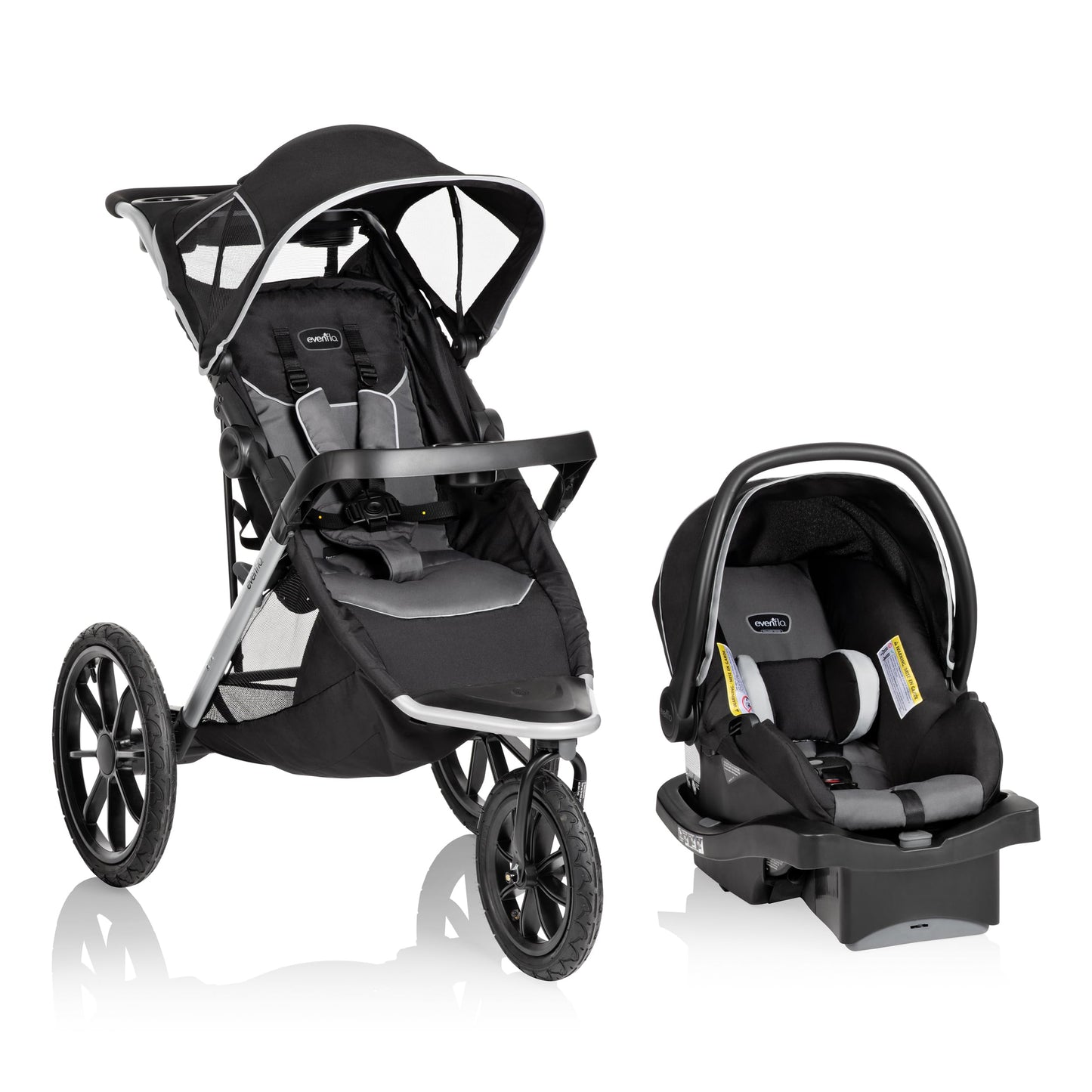 Evenflo Victory 3 Wheel Jogging Travel System. Phil and Gazelle.