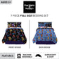 Five Nights at Freddy's Super Soft Comforter and Sheet Set with Sham, 7 Piece Full Size, Phil and Gazelle.