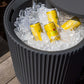 Outdoor Cooler Side Table - 2 in 1 - Designed for use as Outdoor Side Table. Phil and Gazelle.