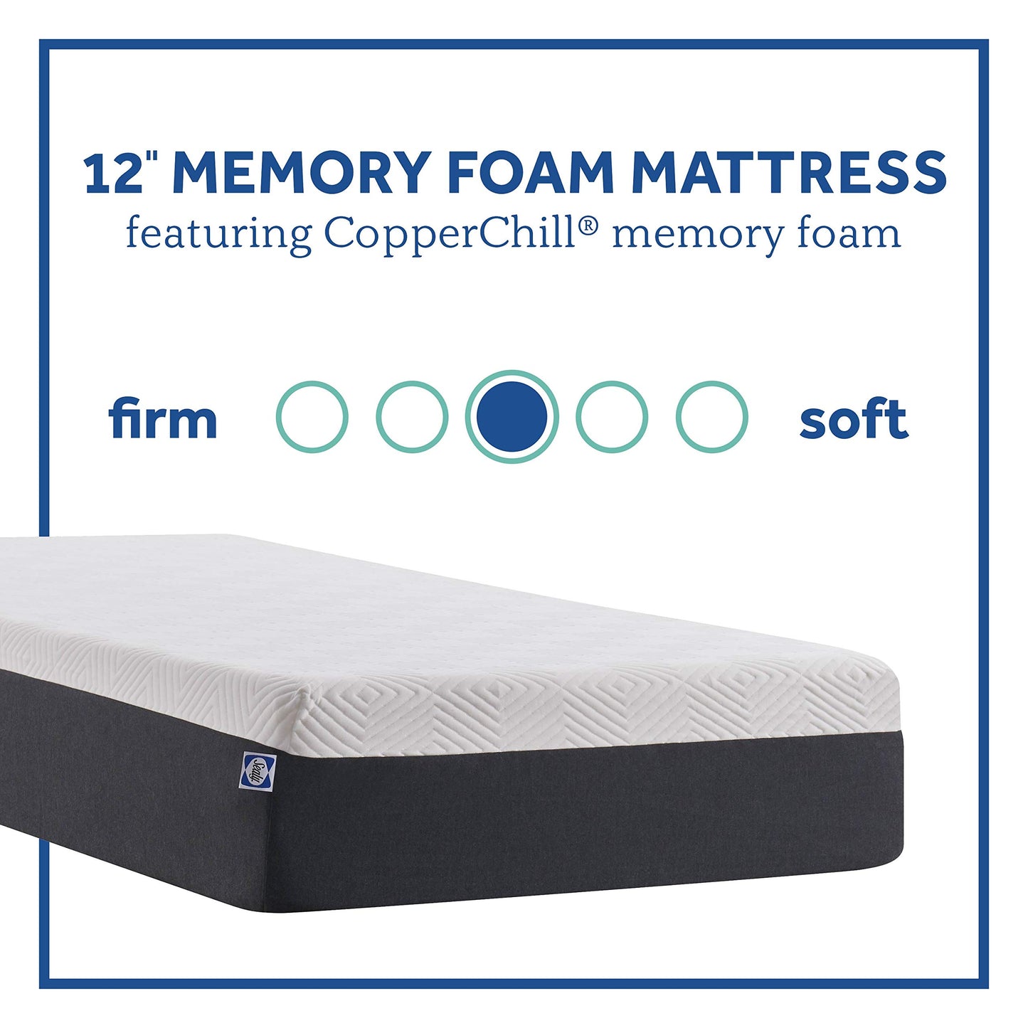 Sealy, 12-Inch, Memory Foam Bed in a Box, California King. Phil and Gazelle mattress.