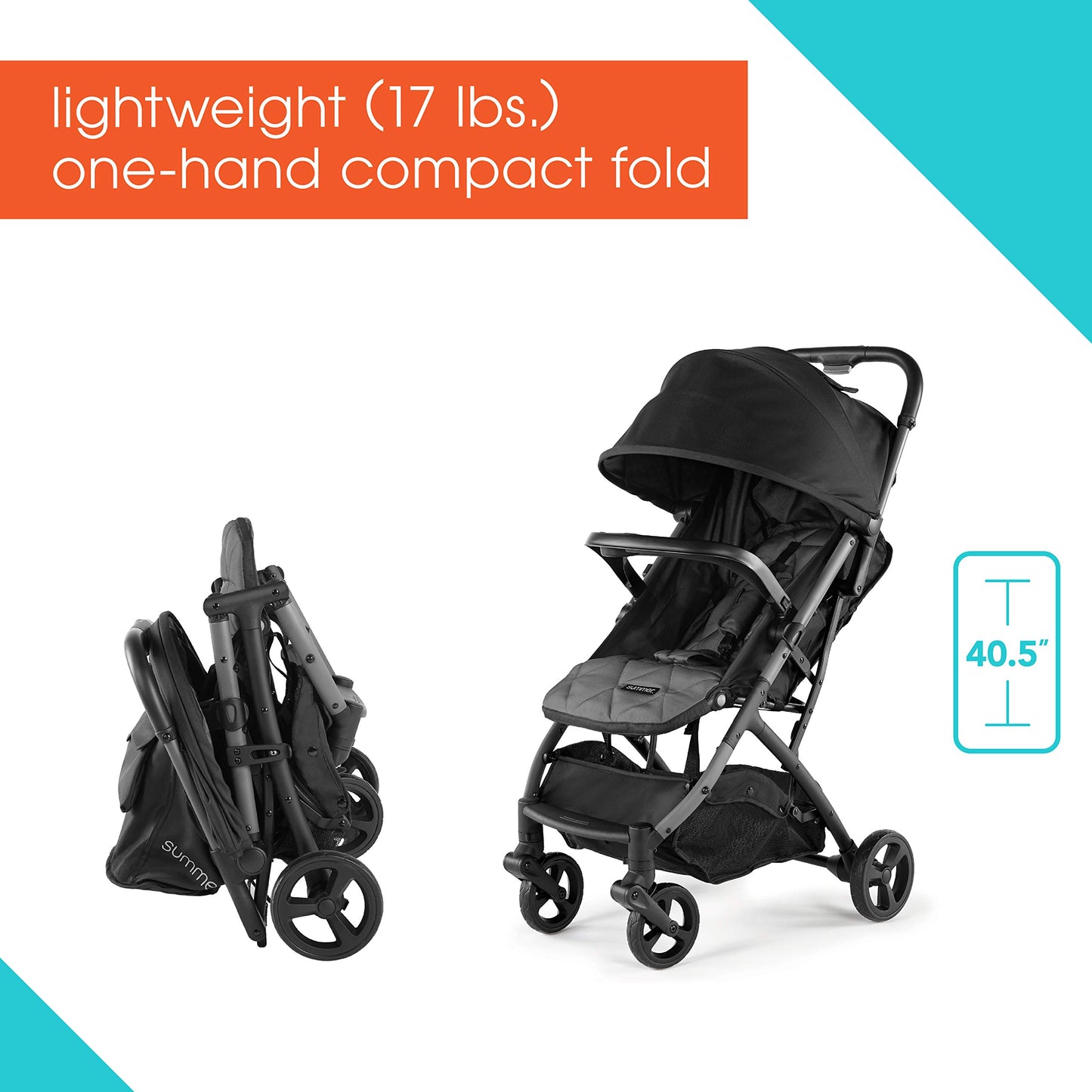 3Dpac CS Compact Fold Stroller. Phil and Gazelle.