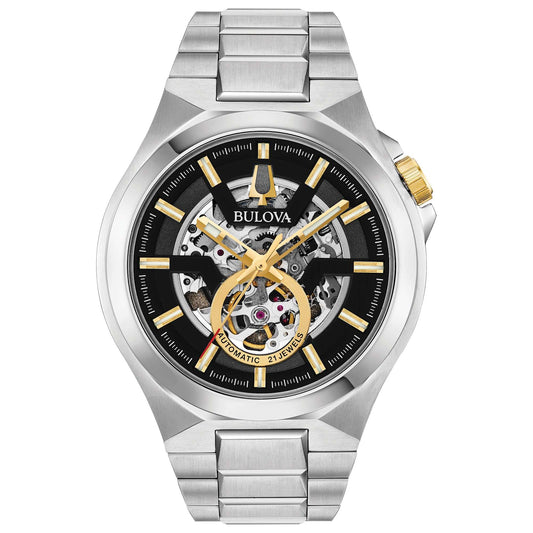 Bulova Men's Maquina Automatic Watch (Model: 98A224) Phil and Gazelle