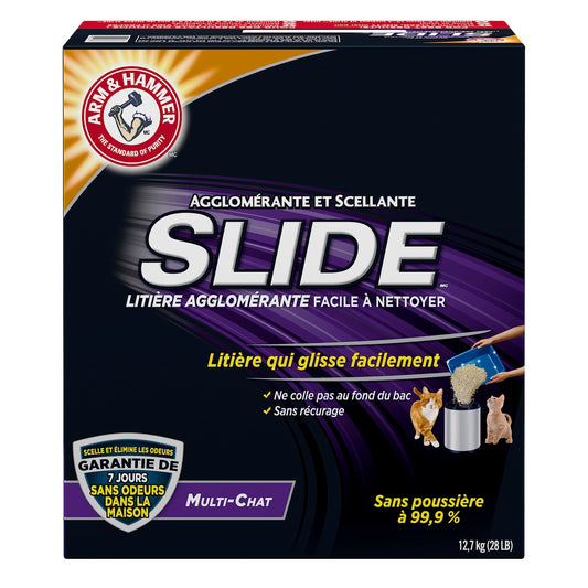 Arm &amp; Hammer Clump &amp; Seal Slide Clay Cat Litter, 12.7kg, Odour Control litter Phil and Gazelle