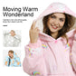 Winthome Extra Thick Wearable Blanket Hoodie Double Warm Supper Cozy Sweatshirt for Adults Men Women Wife, Soft Fuzzy Hooded Sherpa Lounging Warm Gift (Medium, Pink-Unicorn)