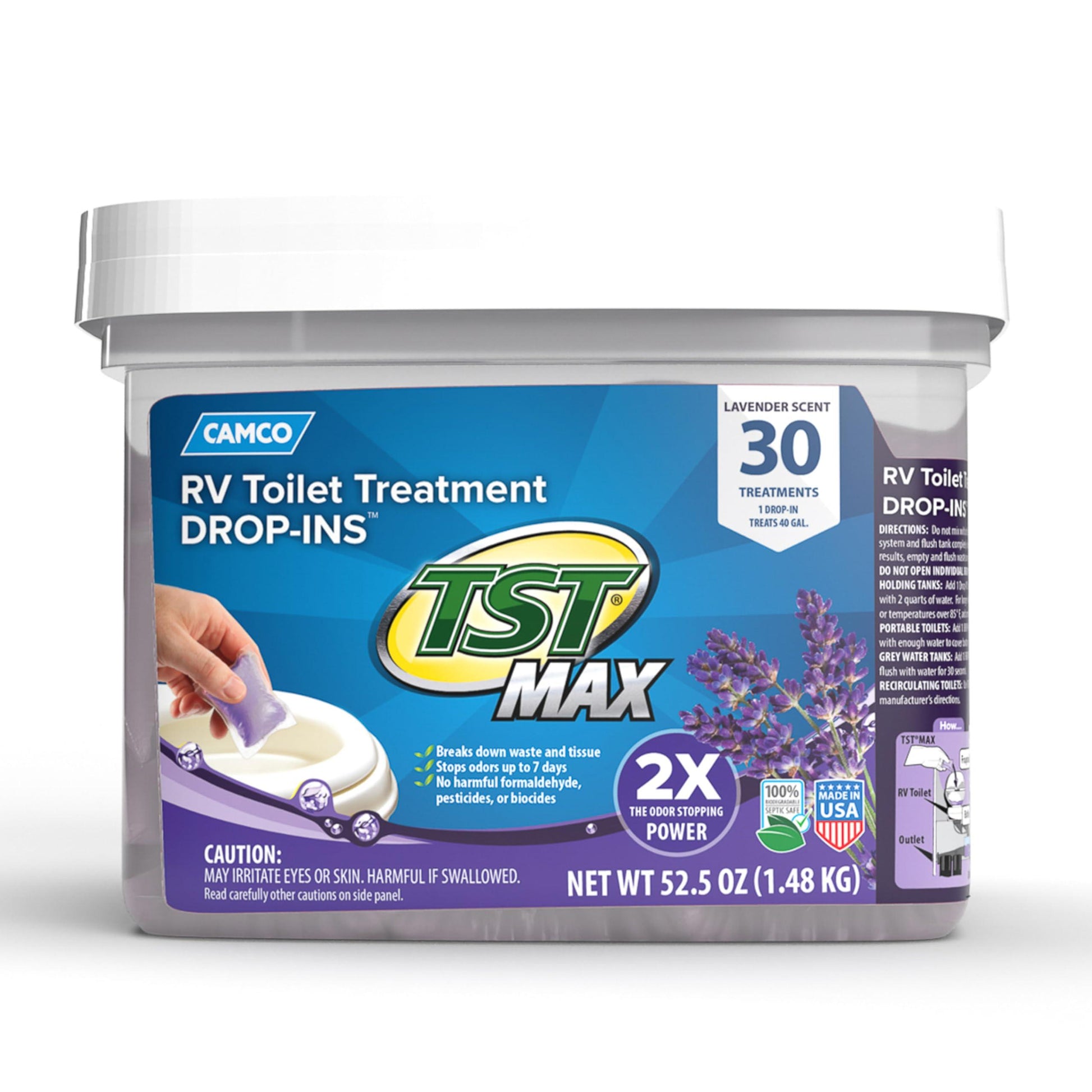 Camco TST MAX RV Toilet Treatment Drop-INs Phil and Gazelle