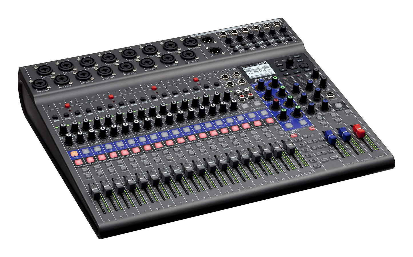 Zoom LiveTrak L-20 Digital Mixer & Multitrack Recorder.