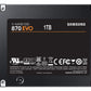 SAMSUNG 870 EVO SATA III SSD 1TB 2.5” Internal Solid State Drive, Upgrade PC or Laptop Memory and Storage for IT Pros, Creators, Everyday Users, MZ-77E1T0B/AM [Canada Version]