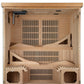 Golden Designs Monaco 6-Person Near Zero EMF Far Infrared Sauna Canadian Hemlock. Phil and Gazelle.