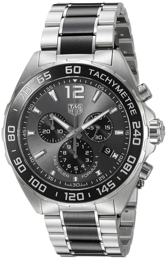 TAG Heuer Men's CAZ1011.BA0843 Formula 1 Analog Display Swiss Quartz Silver Watch