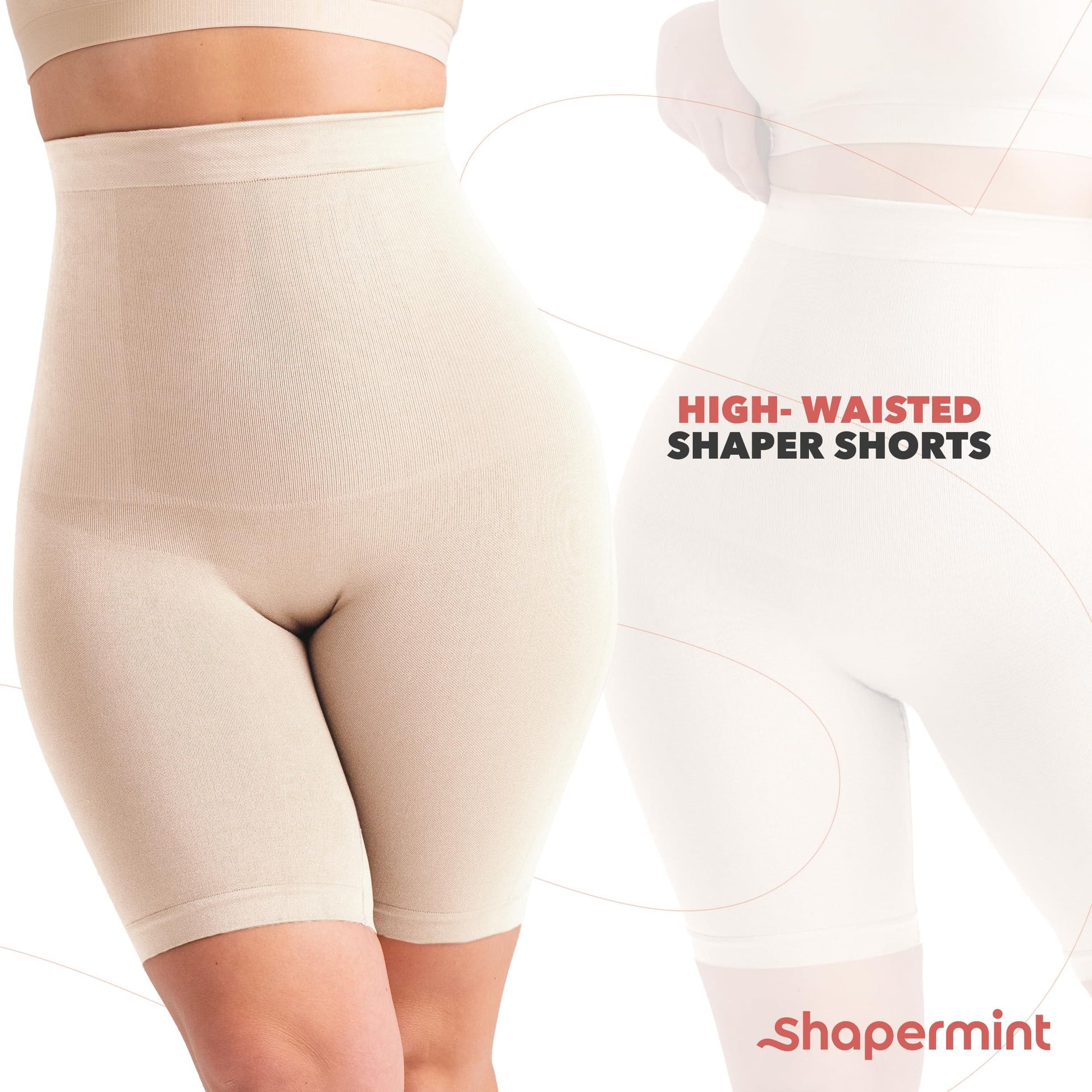 High Waisted Shapewear Shorts - Body Shaper&nbsp; Phil and Gazelle.