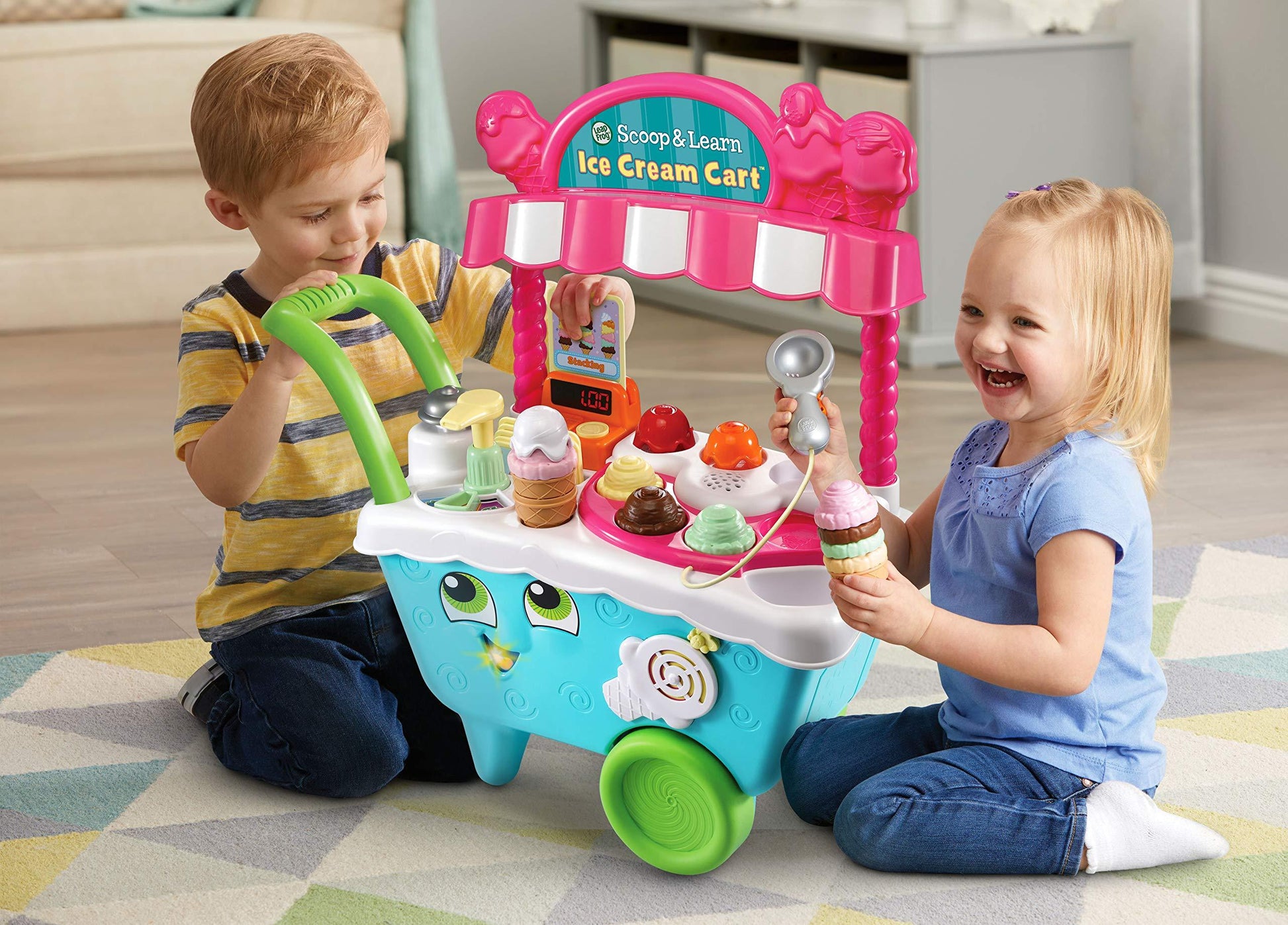 Leap Frog Scoop &amp; Learn Ice Cream Cart Phil and Gazelle Toys