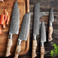 HEZHEN 5PC Kitchen Knives Set-Durable, Vacuum Heat Treated Damascus Steel. Phil and Gazelle.