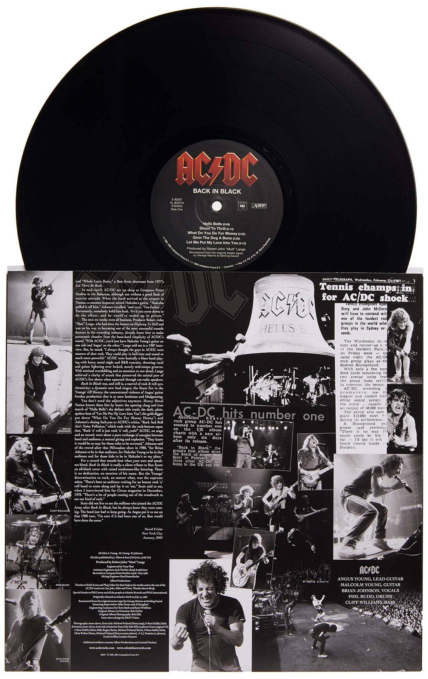 Ac\Dc Back In Black(180 Gram Vinyl) Phil and Gazelle Music