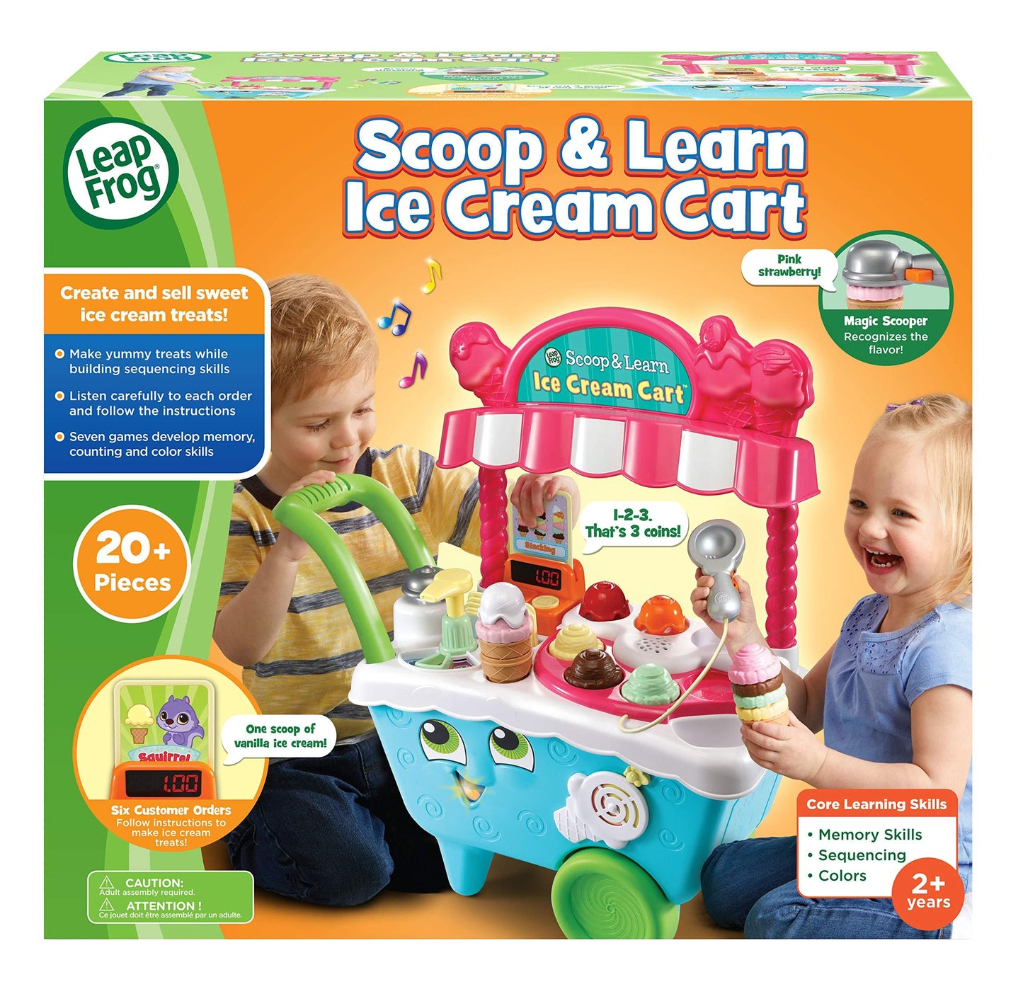 Leap Frog Scoop &amp; Learn Ice Cream Cart Phil and Gazelle Toys