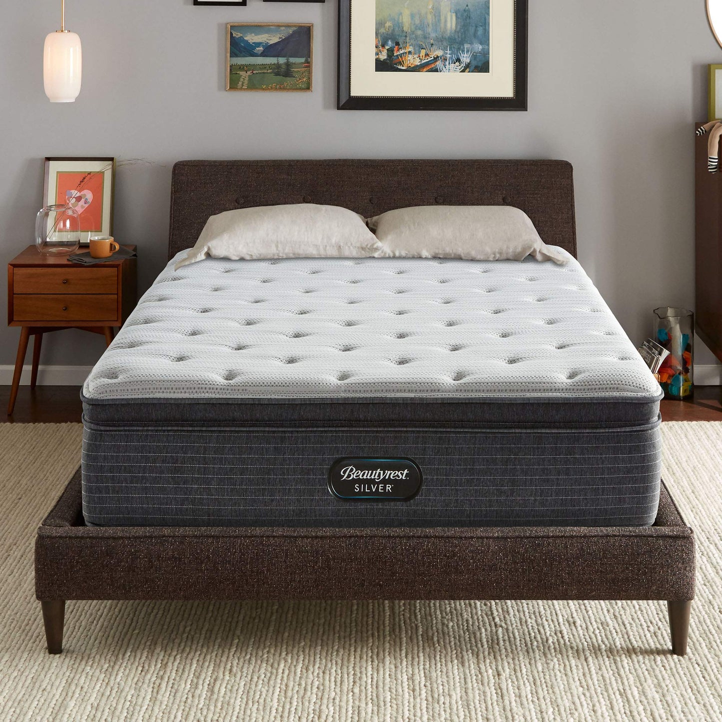 Beautyrest Silver BRS900 15 inch Medium Pillow Top Mattress, Twin XL, Mattress Only. Phil and Gazelle.