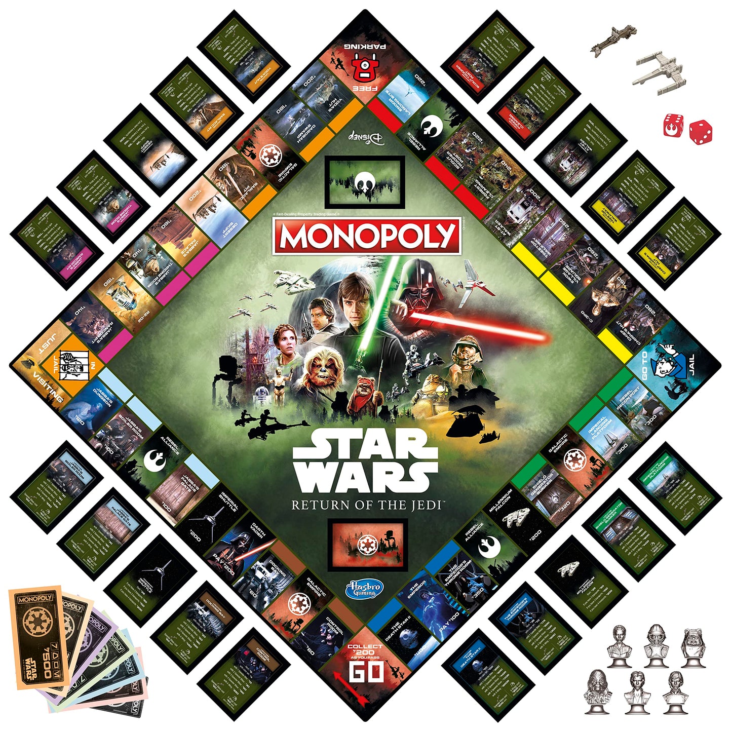 Monopoly Star Wars Return of The Jedi Board Game. Phil and Gazelle.