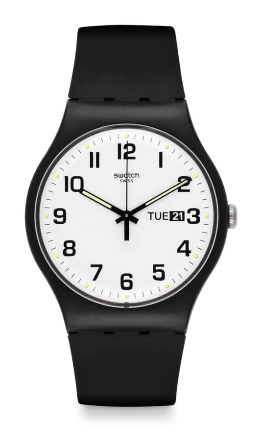 Swatch Twice Again Black Unisex Watch  Phil and Gazelle