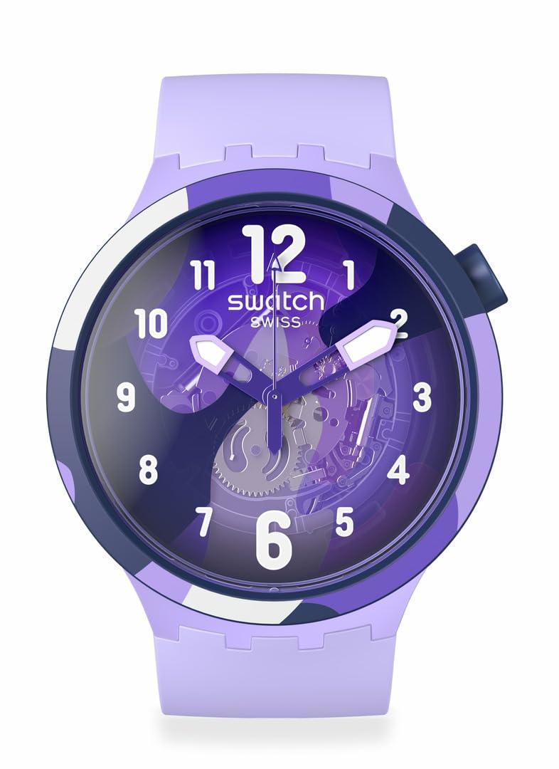 Swatch Look Right Thru Violet Quartz Watch Phil and Gazelle