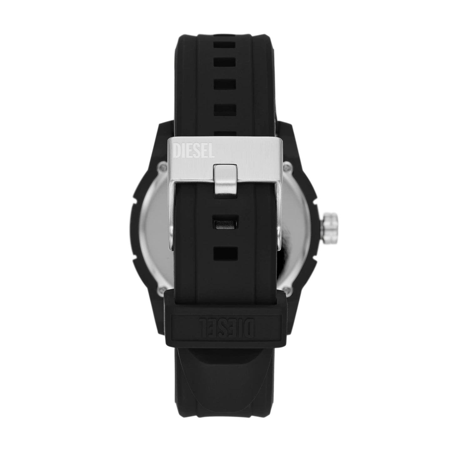 Diesel Men's Double Up Quartz Watch with Silicone Strap, Black, 24 (Model: DZ1982) Phil and Gazelle