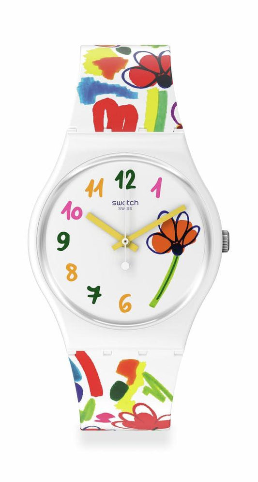 Swatch Swatch Flowerz Quartz Watch Phil and Gazelle Quartz Watch Phil and 