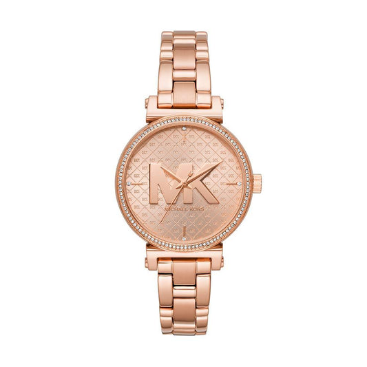 Michael Kors Women's MK4335 Sofie Analog Display Quartz Rose Gold Watch Phil and Gazelle